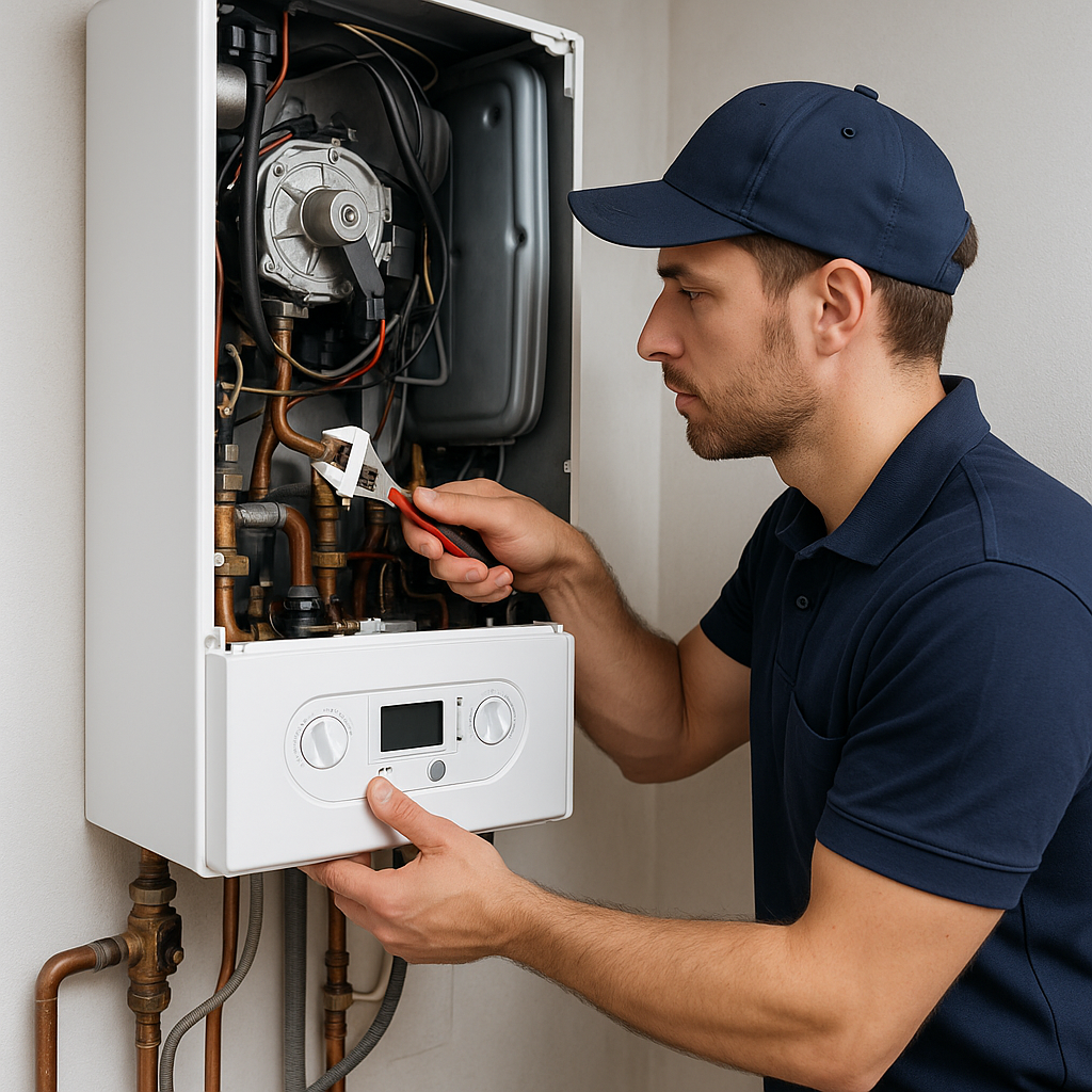 boiler engineer servicing