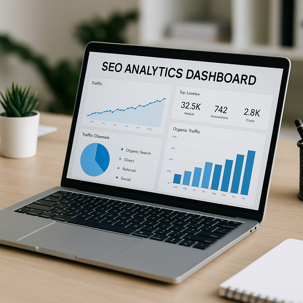SEO analytics dashboard