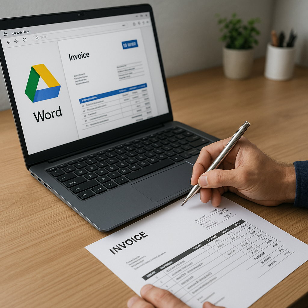 Accountancy Can I use Google Drive or Word to create invoices?