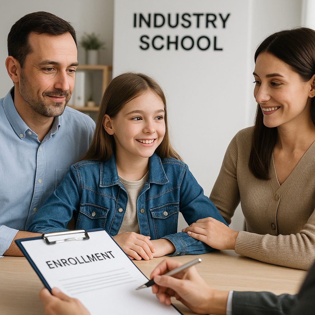Other Industry School enrollment with joint custody