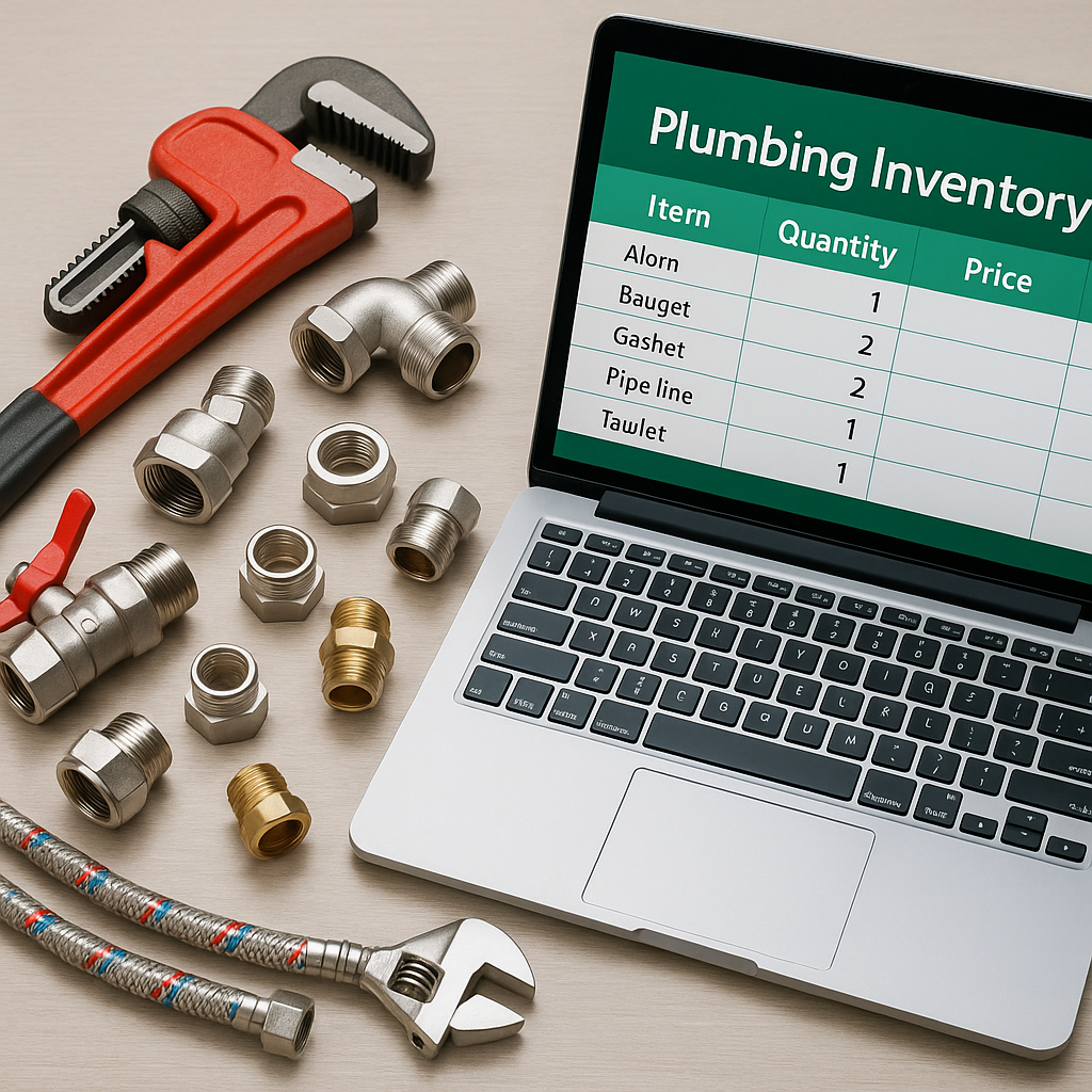 plumbing inventory spreadsheet