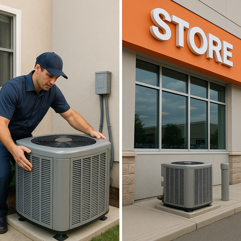 Air Conditioning What's the Difference Between AC Installation from a Contractor vs. a Big Box Store?