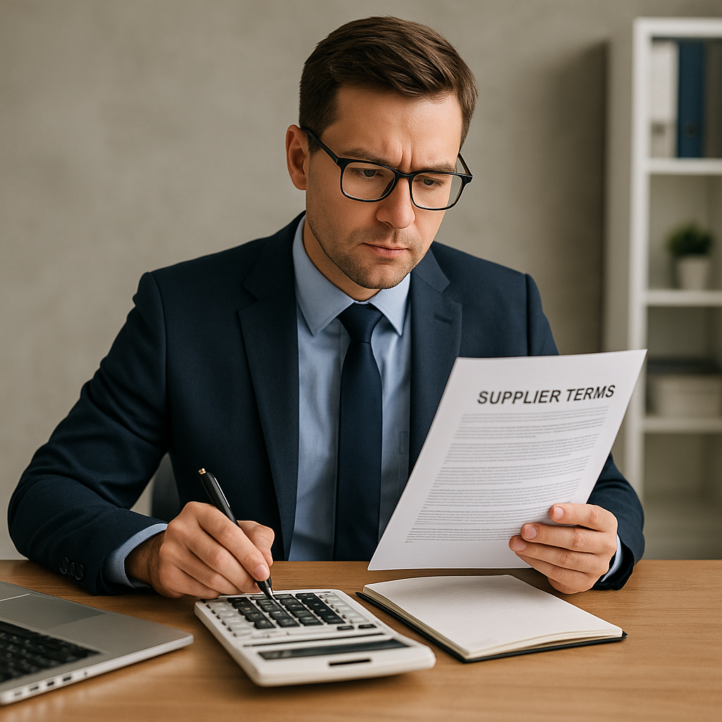 Accountancy How to Review Supplier Terms Before Autumn Buying