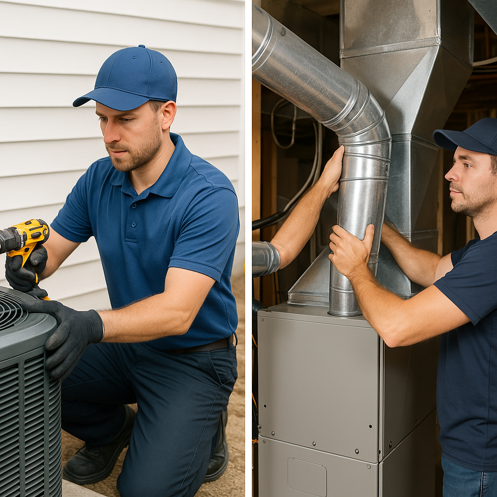 Air Conditioning AC installation for new construction vs. retrofit