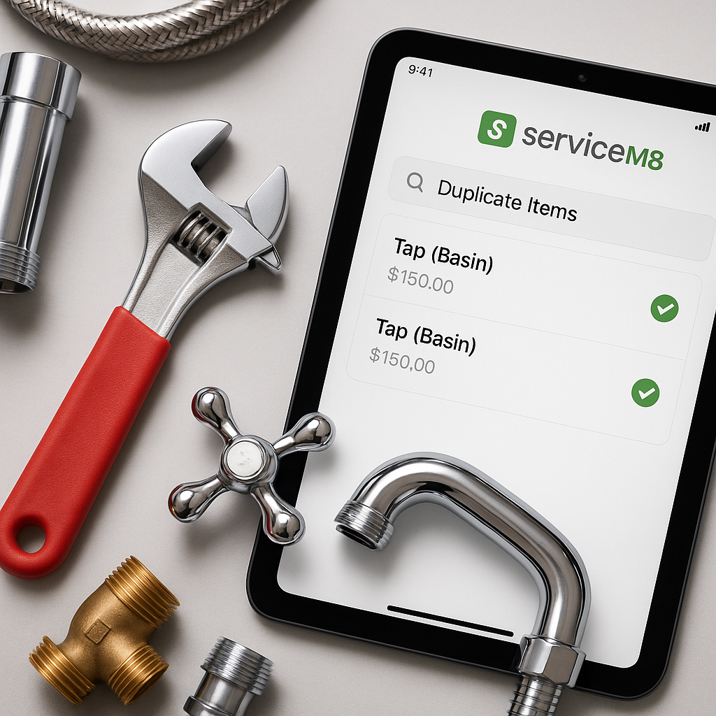 Plumbing How to Find Duplicate Items in ServiceM8