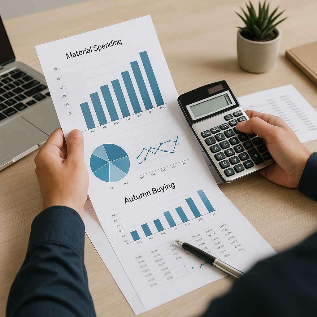 Accountancy How to Review July Material Spend Before Autumn Buying