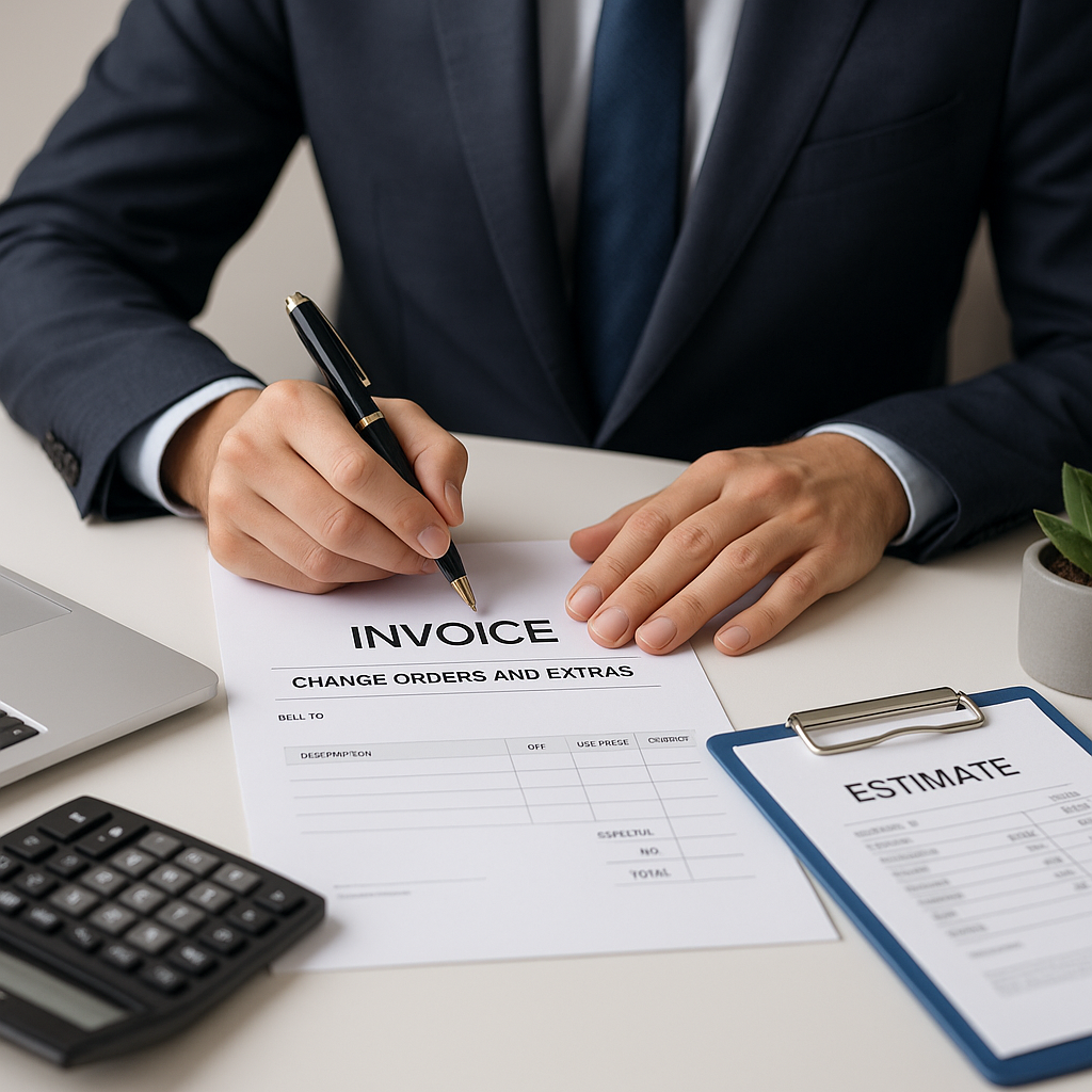 Accountancy How to invoice clients for change orders and extras