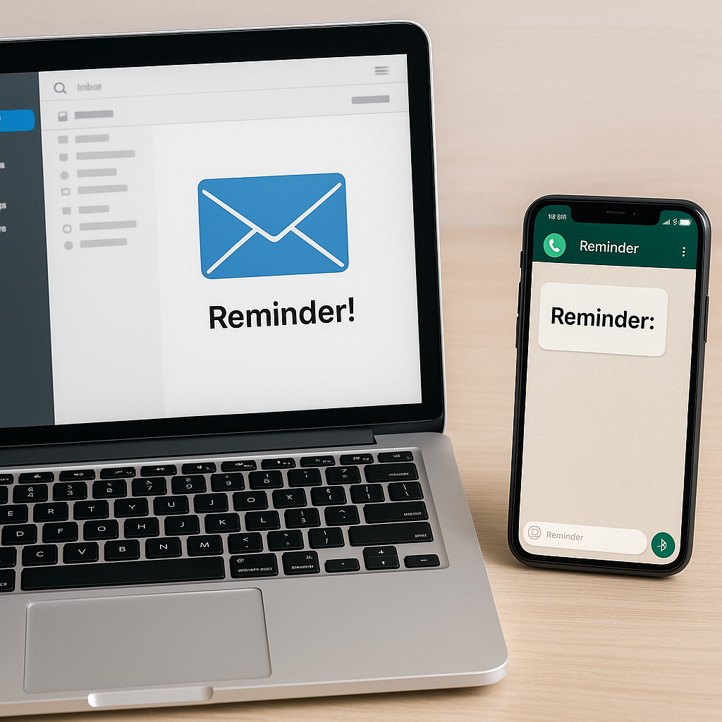 Other Industry Email vs. WhatsApp Reminders: Which Should You Use?