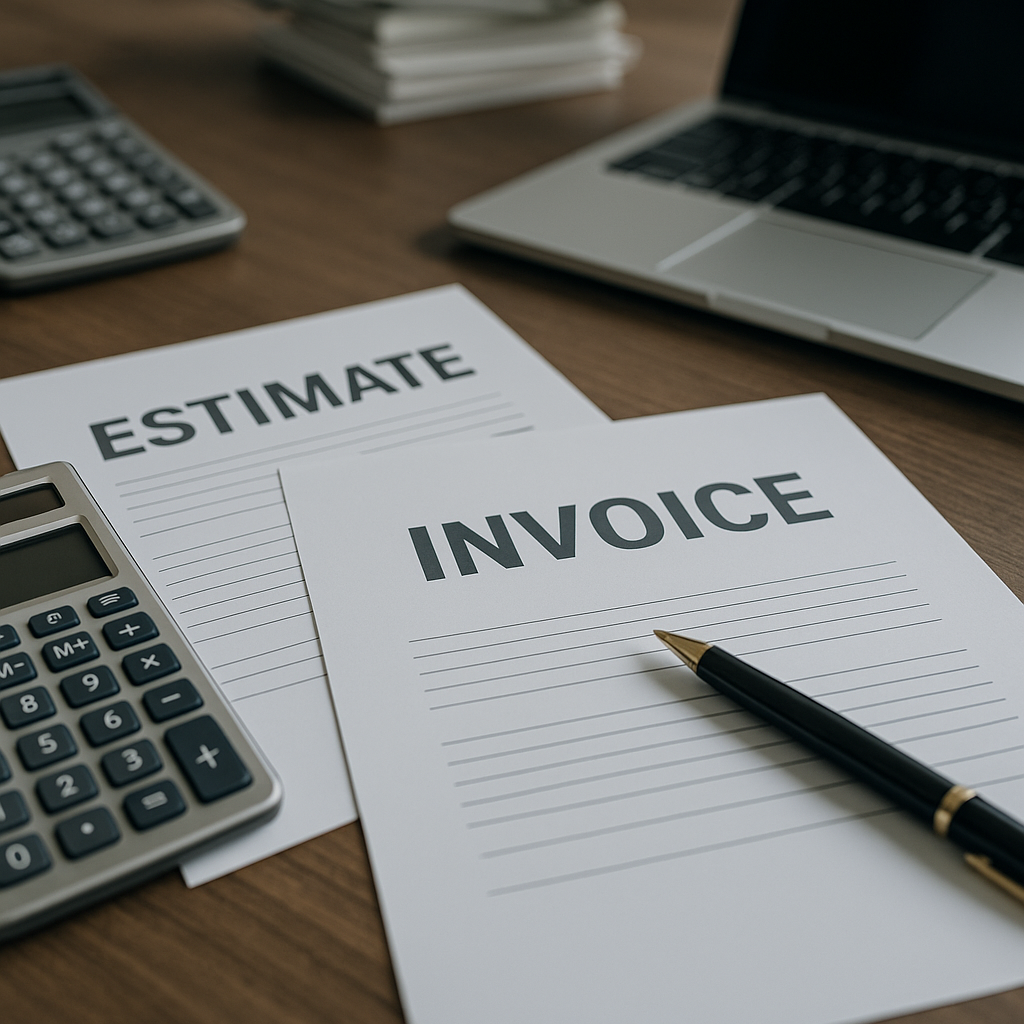 Accountancy Estimating vs invoicing: what's the difference