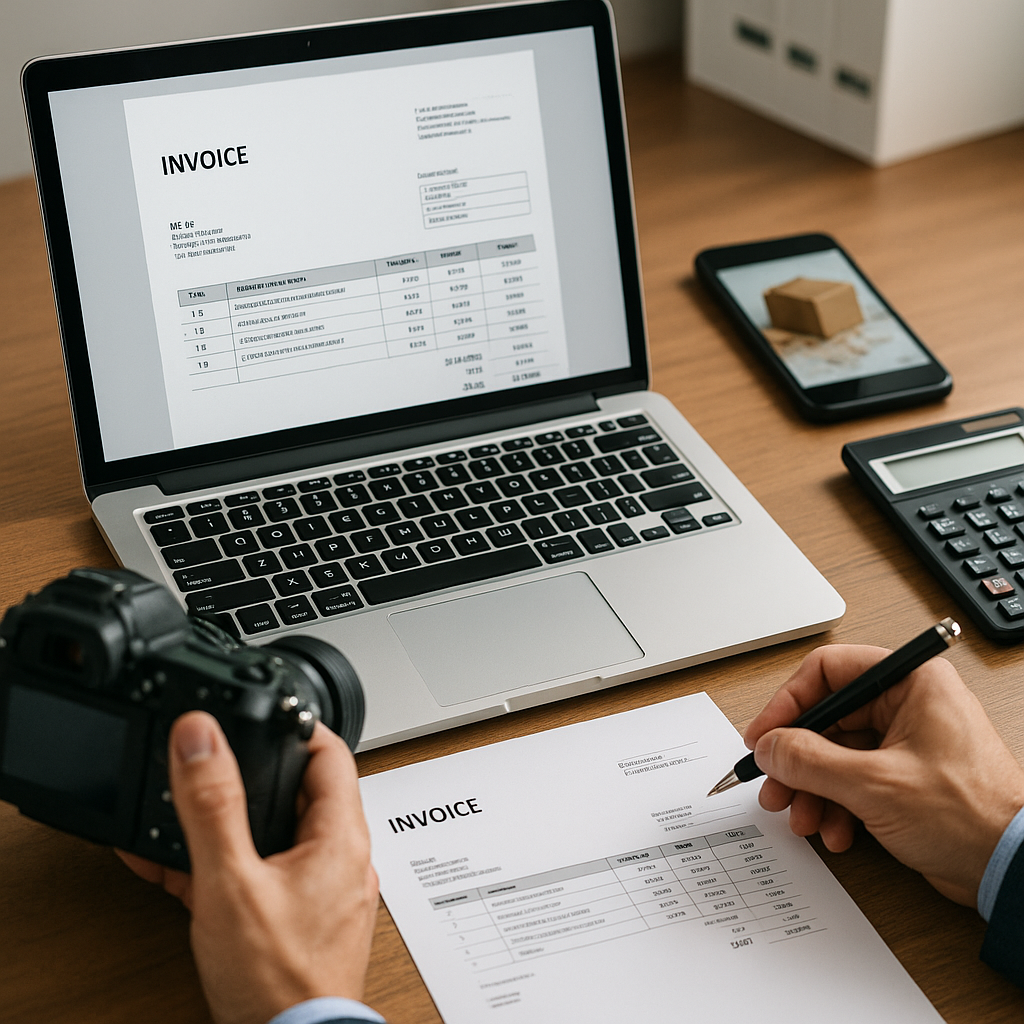 Accountancy Invoice software with photo documentation