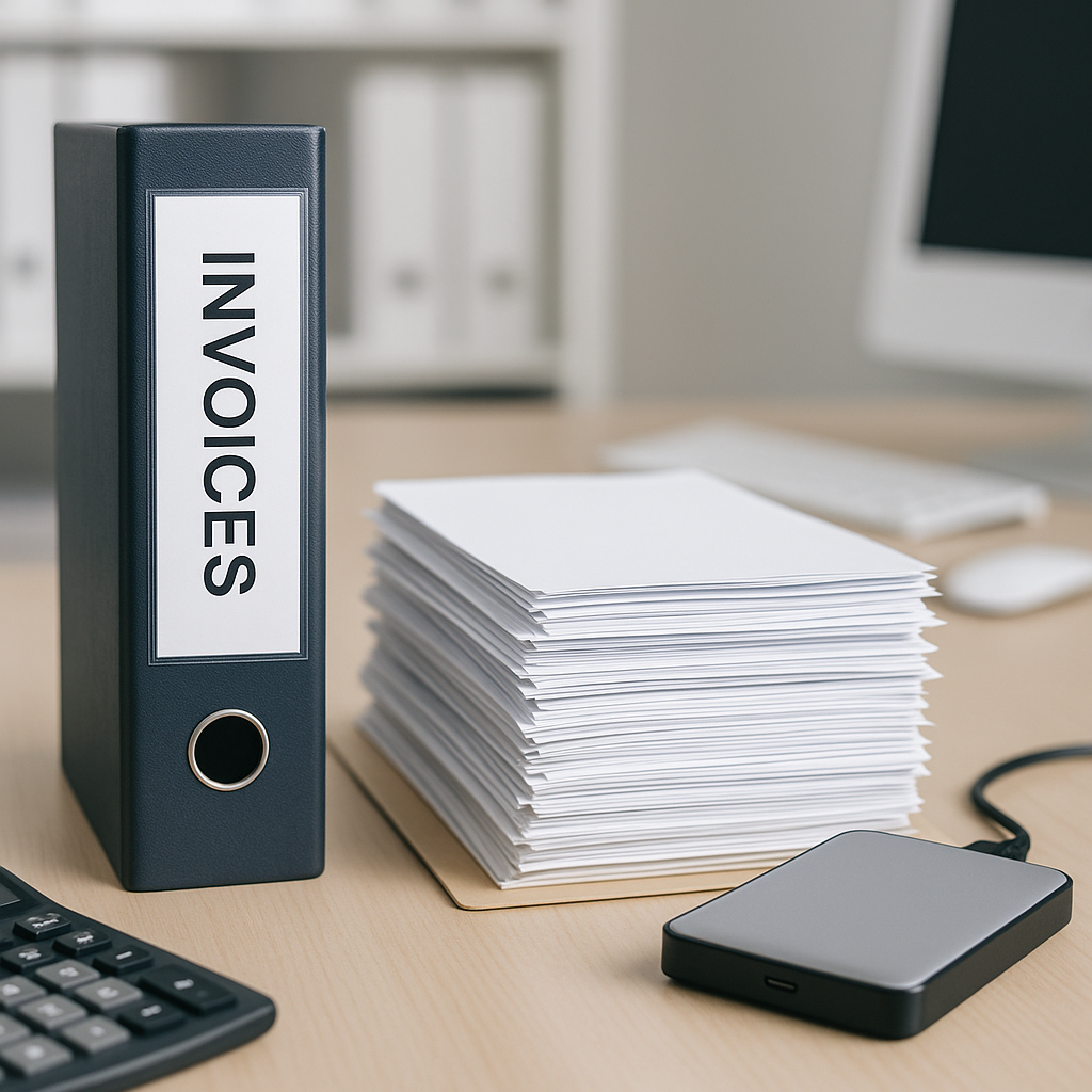 Accountancy Best way to store and backup invoices