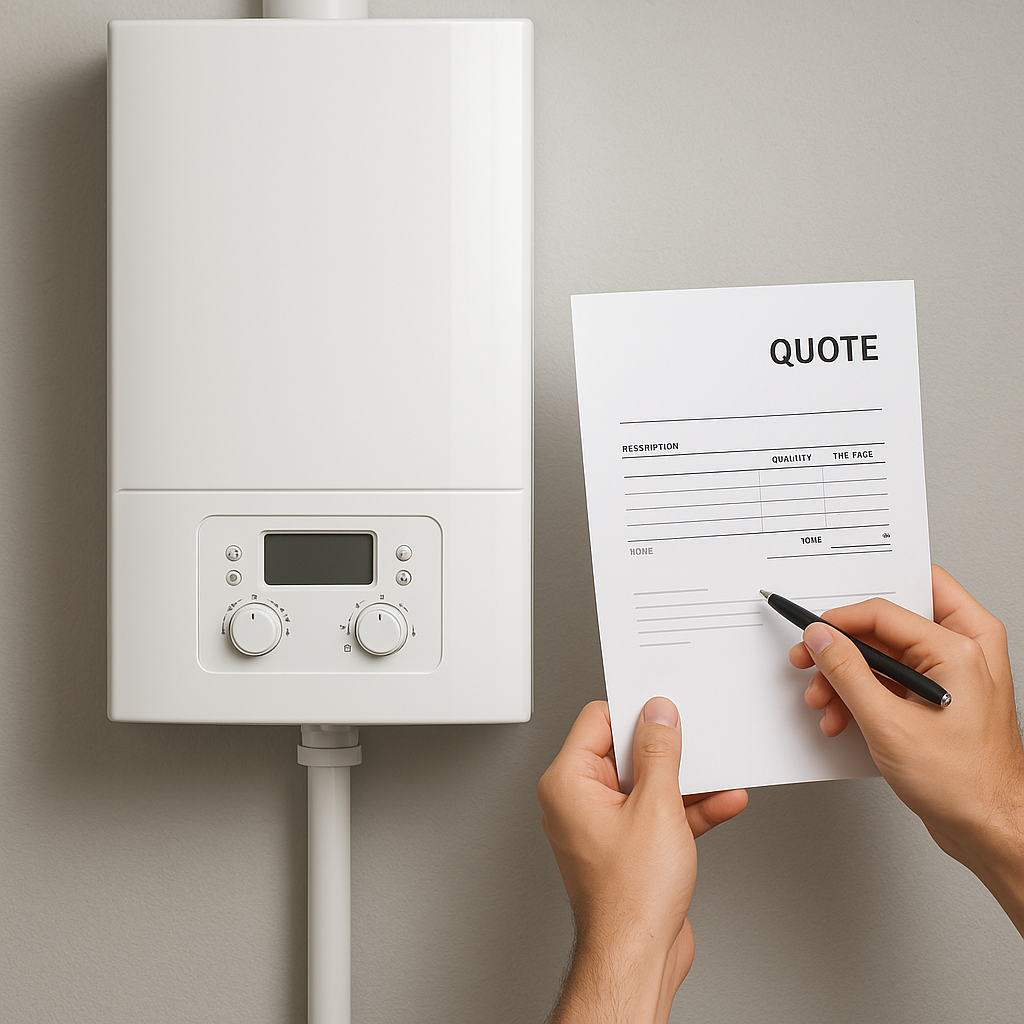 Heating How to read a boiler quote