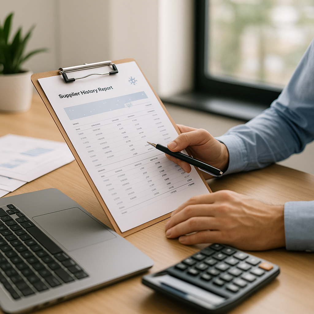 Accountancy ServiceM8 Supplier History Checks for Winter Buying