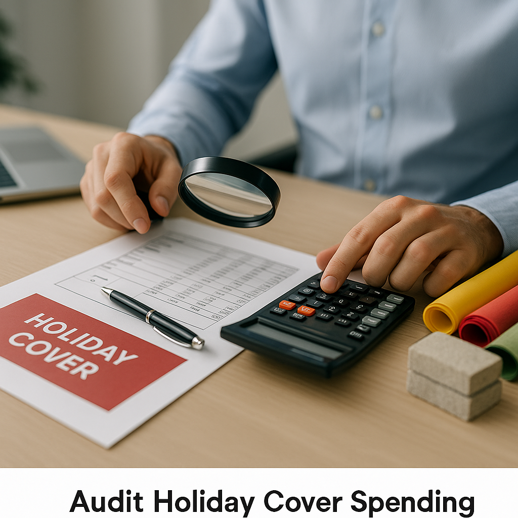 Accountancy How to Audit Holiday Cover Spending on Materials