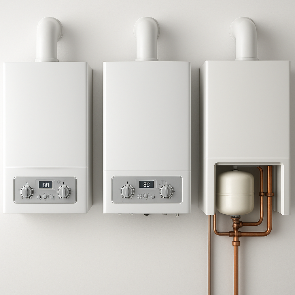 Heating Comparing boiler types (combi, system, conventional)
