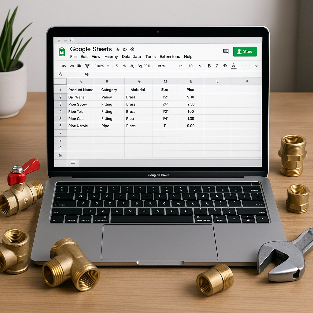 Plumbing How to Use Google Sheets as Your Central Product Database